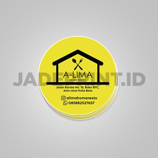 [Cutting Custom] Stiker Sticker Label Uk. 9 x 5,5 cm - Bontaq Coat