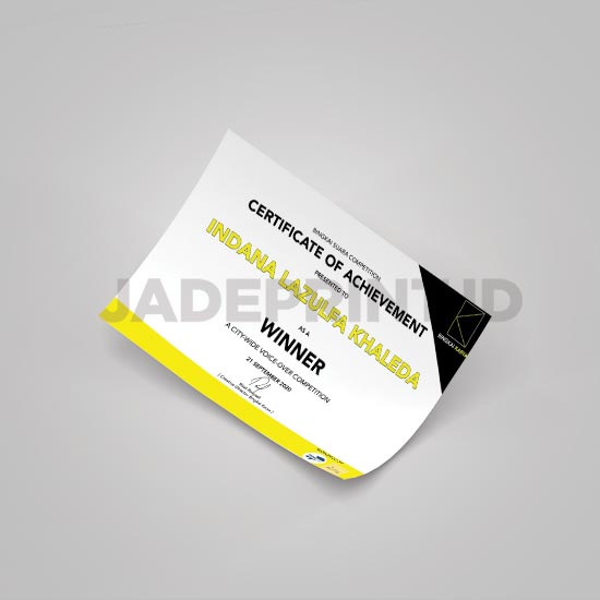 Sertifikat Uk. A4  (21x29,7 cm) - Linen